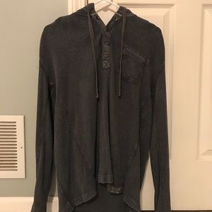 Calvin Klein hooded Henley shirt